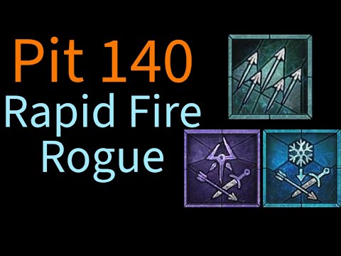 Pit 140 Rapid Fire Rogue Build Diablo 4 Season 4 - YouTube