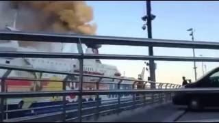 Ferry Moby Zaza Catches On Fire in Nice, France
The ror-ro (roll on / roll off) ferry Moby Zaza Catches On Fire in Nice, France. For further info, see: http://www.cruiselawnews.com/2016/08/articles/fires-1/moby-zaza-ferry-catches-on-fire-in-nice-france/ Ferry Moby Zaza Catches On Fire in Nice, France