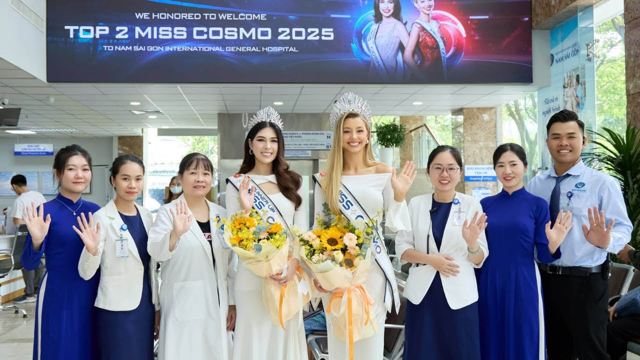 Miss Cosmo 2025 Yolina Lindquist and Chelsea Fernandez shared a heartfelt moment with the leadership