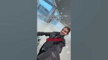 the ONLY way to survive economy class #aviation #flight #travel #aircraft