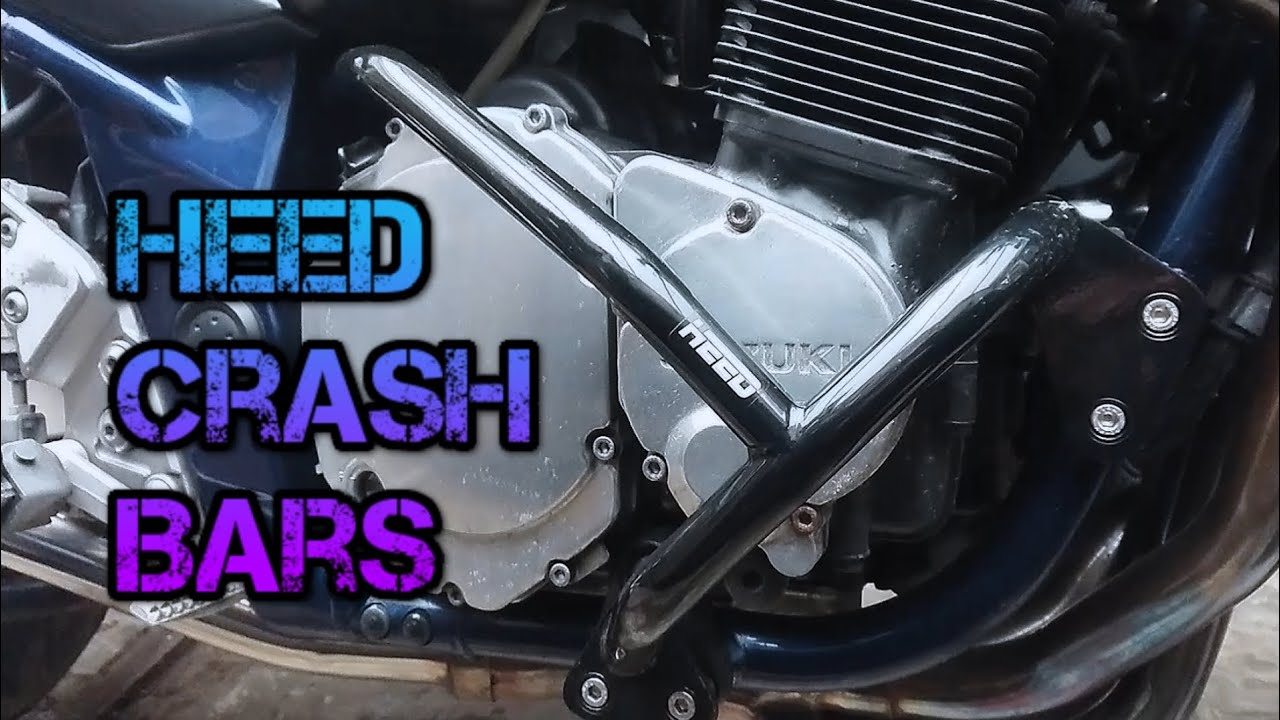 HEED crash bars bandit 1200 motorcycle rider review YouTube