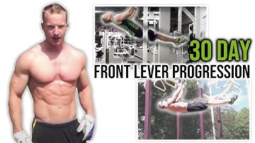 My One Month Front Lever Progression (Beginner Progression Exercises) | LiveLeanTV