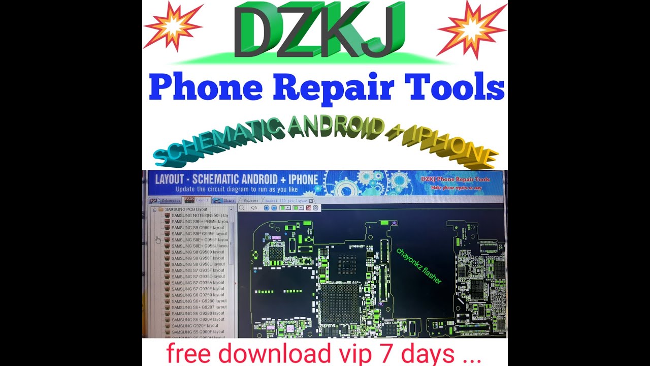 DZKJ Phone Repair Tools 2020 free YouTube