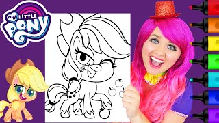 Coloring Applejack My Little Pony: Pony Life | Markers