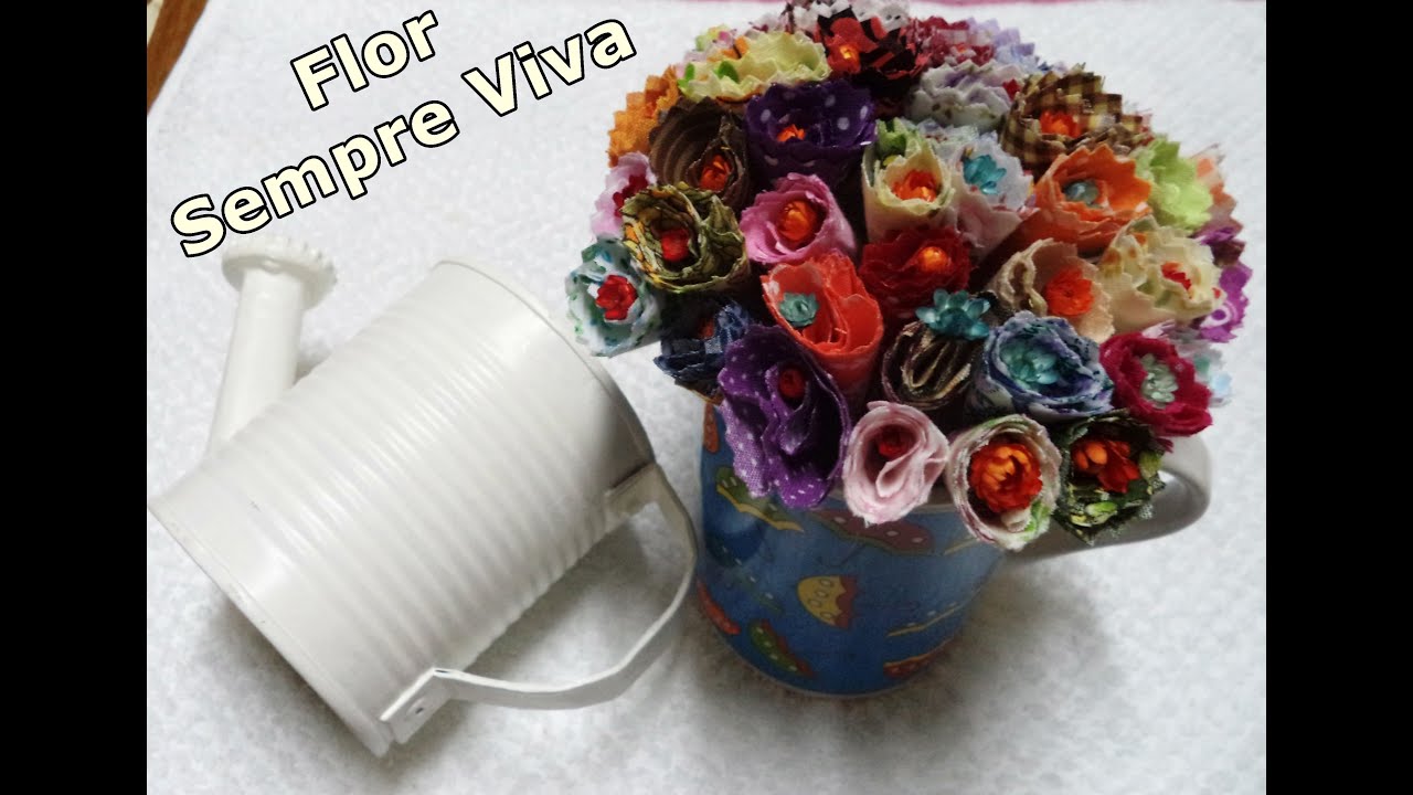 Diy - Flor Nº 7 - Sempre Viva com Tecido - Fácil - Como fazer - Faça você  mesma - Graça Tristão - thptnganamst.edu.vn