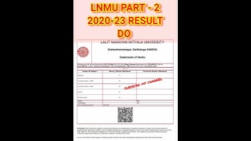 Lnmu part 2020-23 part 2 result download#shorts #lnmu#lnmuinfo #result #part2 #exam #examresults
