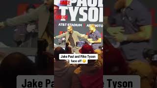 Jake Paul and Mike Tyson face off 😳 #shorts