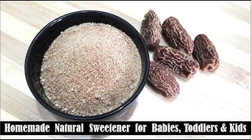 #BabyFood Super Easy Natural Sweetener: Homemade Dry Dates Powder