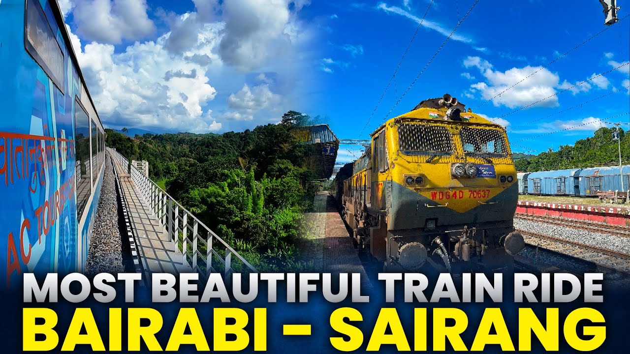 Bairabi to Sairang – India’s Hidden Hill Railway in Mizoram 🌿🚆 | Stunning Train Journey”
