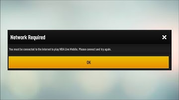 NBA LIVE MOBILE - Network Required - You Must Be Connected To The Internet To Play NBA LIVE MOBILE