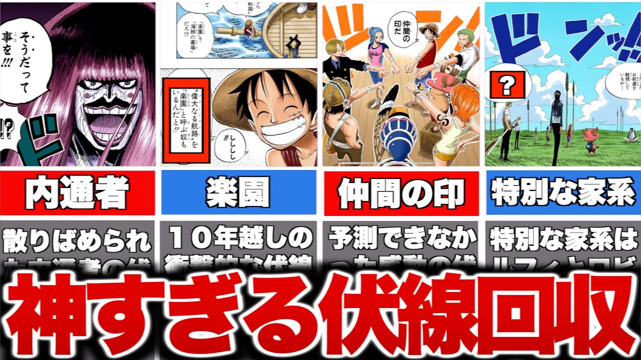 ワンピース 神すぎる伏線ランキング１０選 天才尾田先生の仕掛けが衝撃的すぎた Youtube