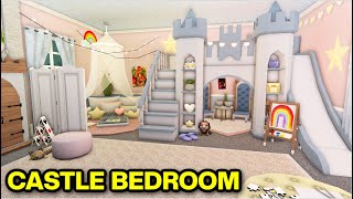I Built a Kid's CASTLE BEDROOM in Bloxburg