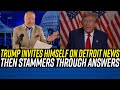 Trump invites himself detroit news station  immediately forgets his answers