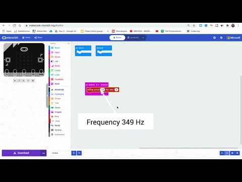 Makecode: coding frequency