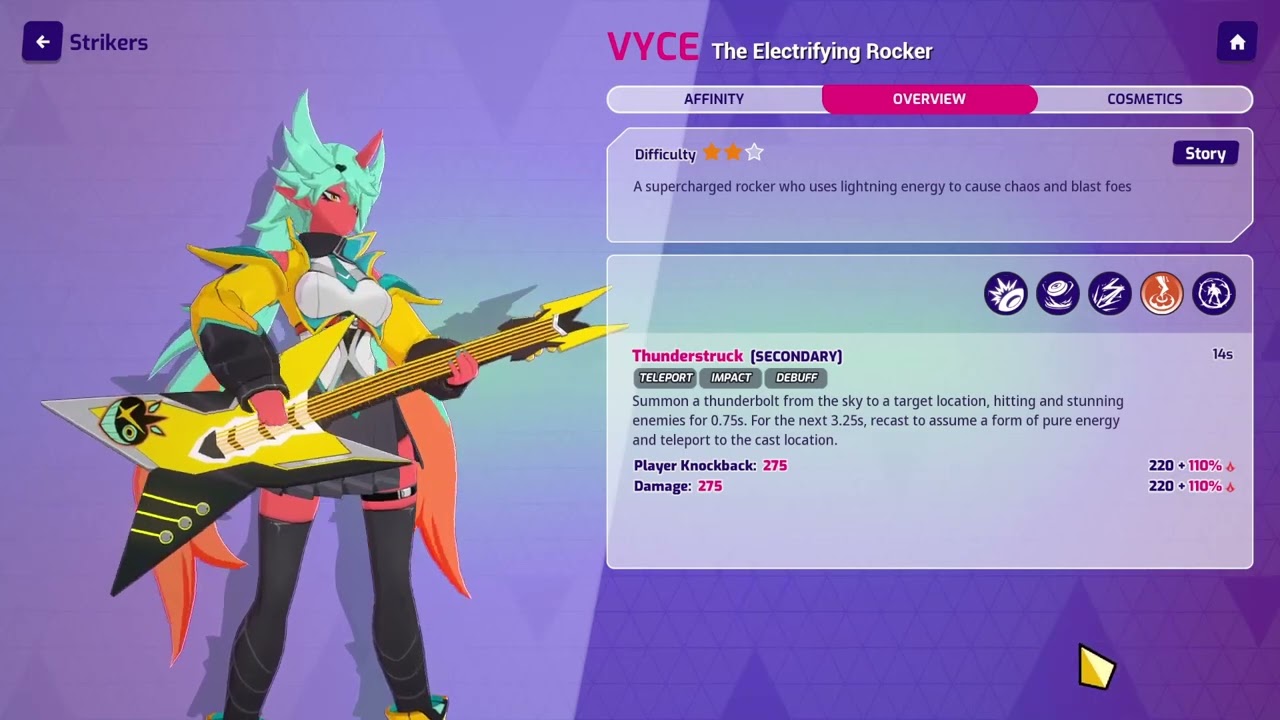 Vyce Ability Details, Emotes and Affinity Rewards! (Omega Strikers)