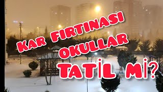 Kar Firtinasi Konyada Okullar Tati̇l Oldu Mu?
