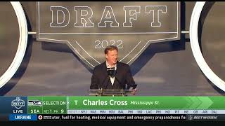 Seahawks Select Charles Cross With The 9Th Pick 2022 Nfl Draft