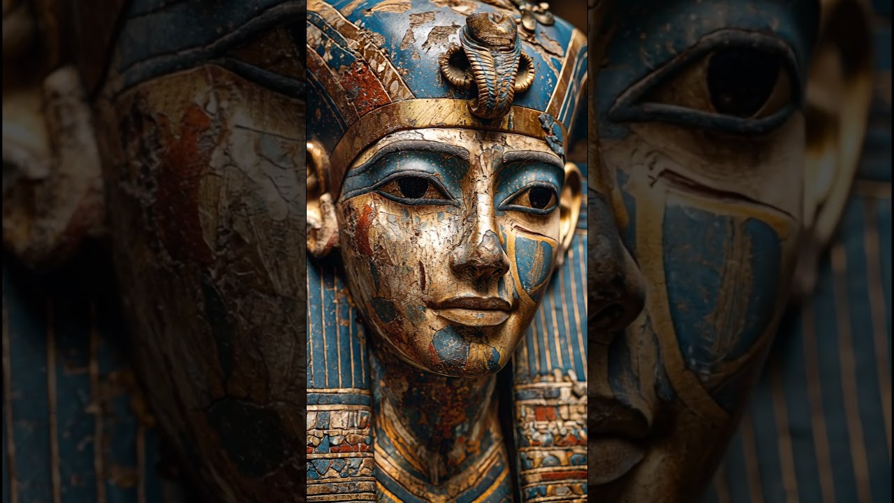 A stunning statue of a ancient Egyptian pharaoh, intricate craftsmanship historical significance