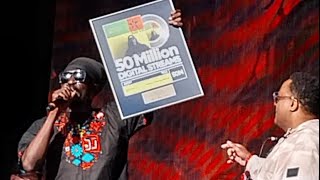 Anthony B City Splash 2024 London UK 🇬🇧 Receiving A 50.000.000 Streaming plaque #worldareggaemusic