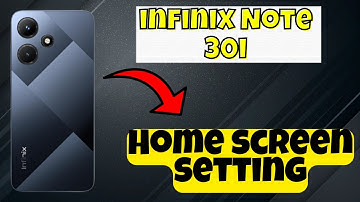 Home screen setting infinix Note 30i || How to set home screens settings || How to use home screen