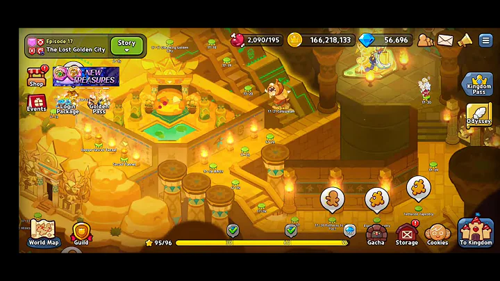Cookie Run Kingdom OST - 'World Map 17: The Lost Golden City #1' Music Soundtrack HD 1080p