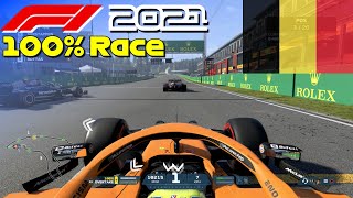 F1 2021 - Let's Make Norris World Champion #12: 100% Race Belgium