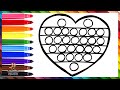 Dibuja y Colorea Un Arcoiris POP IT Corazón ❤️🌈 Dibujos Para Niños