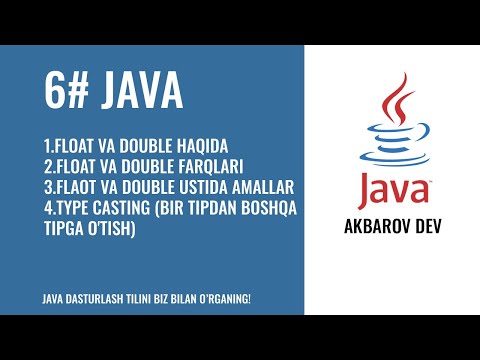 Video: Java-da parse double nima?