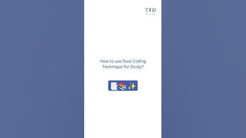 How to use Dual Coding Technique for Study? #studentsuccess #studyessentials #shorts #studytips