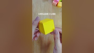 How to make a paper cube | single sheet origami cube #origami