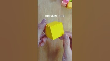 How to make a paper cube | single sheet origami cube #origami