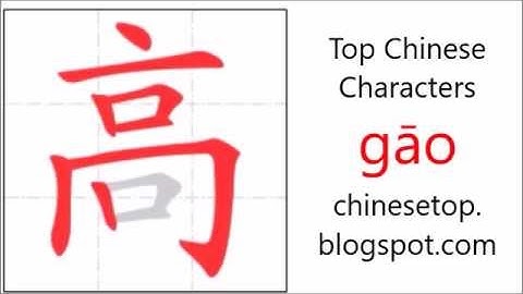 汉字[高]的笔顺