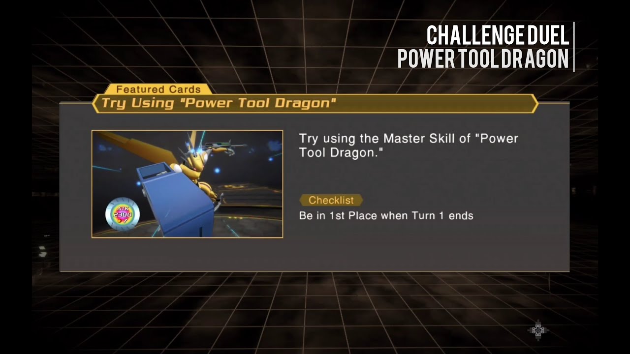 Yugioh Cross Duel Challenge Duel Featured Card Power Tool Dragon