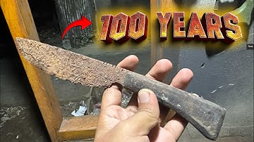 Restoration of a 100 Years Old Rusty Knife