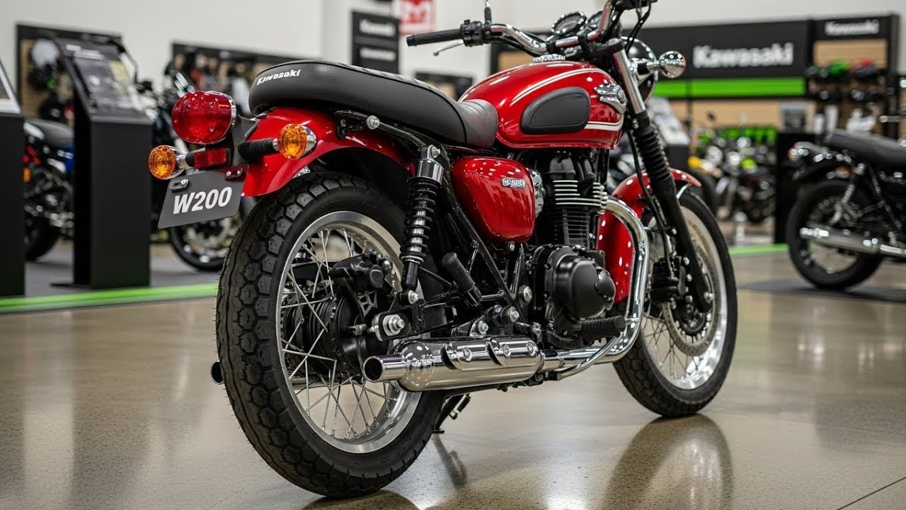 Новый Kawasaki W200 2026 года наконец-то представлен! Первый взгляд и характеристики раскрыты!