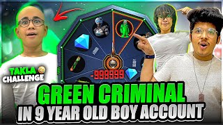 I Did Takla Challenge With 9 Years Old Subscriber For Green Criminal Bundle Event- Garena Free Fire