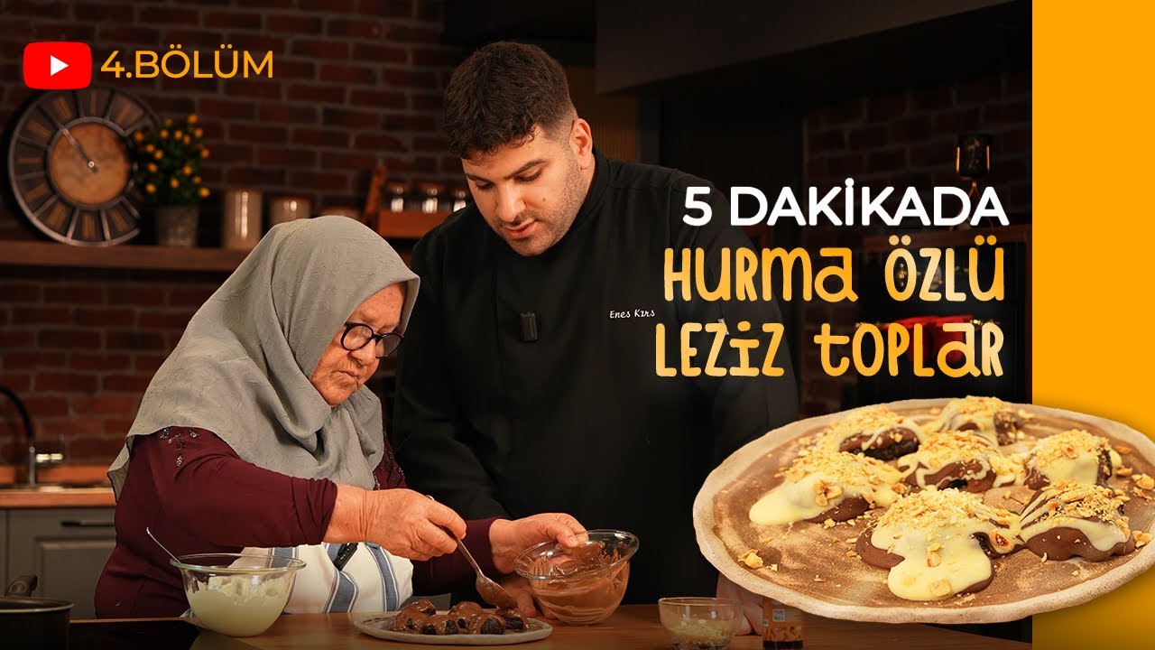 🥮 5 Dakikada Hurma Özlü Top Top Kek | Zühre Ana Sofrası – Babaanne x Enes Chef | Bölüm 4