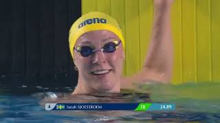 New Monaco record 💥 Women’s 50m butterfly - Monaco - Speed Tournament Final - Mare Nostrum Swim Tour