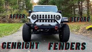 How to INSTALL GENRIGHT FENDER FLARES on a 2020 JEEP JL WRANGLER