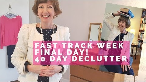 40 Day Declutter! Flylady Fast Track Week! Simple daily routines, Day Five