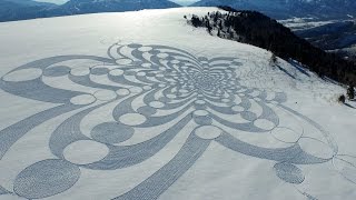 Simon Beck's Snow Art