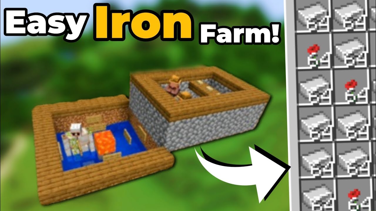 Minecraft 1.21 + EASIEST IRON Farm Tutorial - 400+ Per Hour 