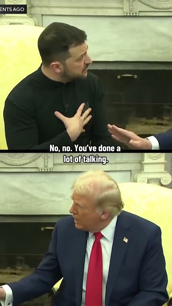 Trump, Vance and Zelenskyy get into explosive argument during Oval Office meeting #shorts
