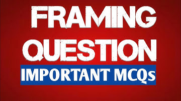 FRAMING QUESTION | MCQs | COMMUNICATION SKILLS-II | ENGLISH BY AWNINDRA SIR