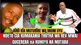 REV MWAI KUMBURANIA NDETO CIA KUMAKANIA THÛTHA wa GUCERERA na KUHOYA na DENNIS MUTARA (killing altar