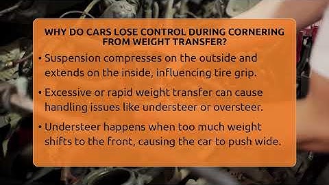 Why Do Cars Lose Control During Cornering From Weight Transfer? - Car Performance Pros