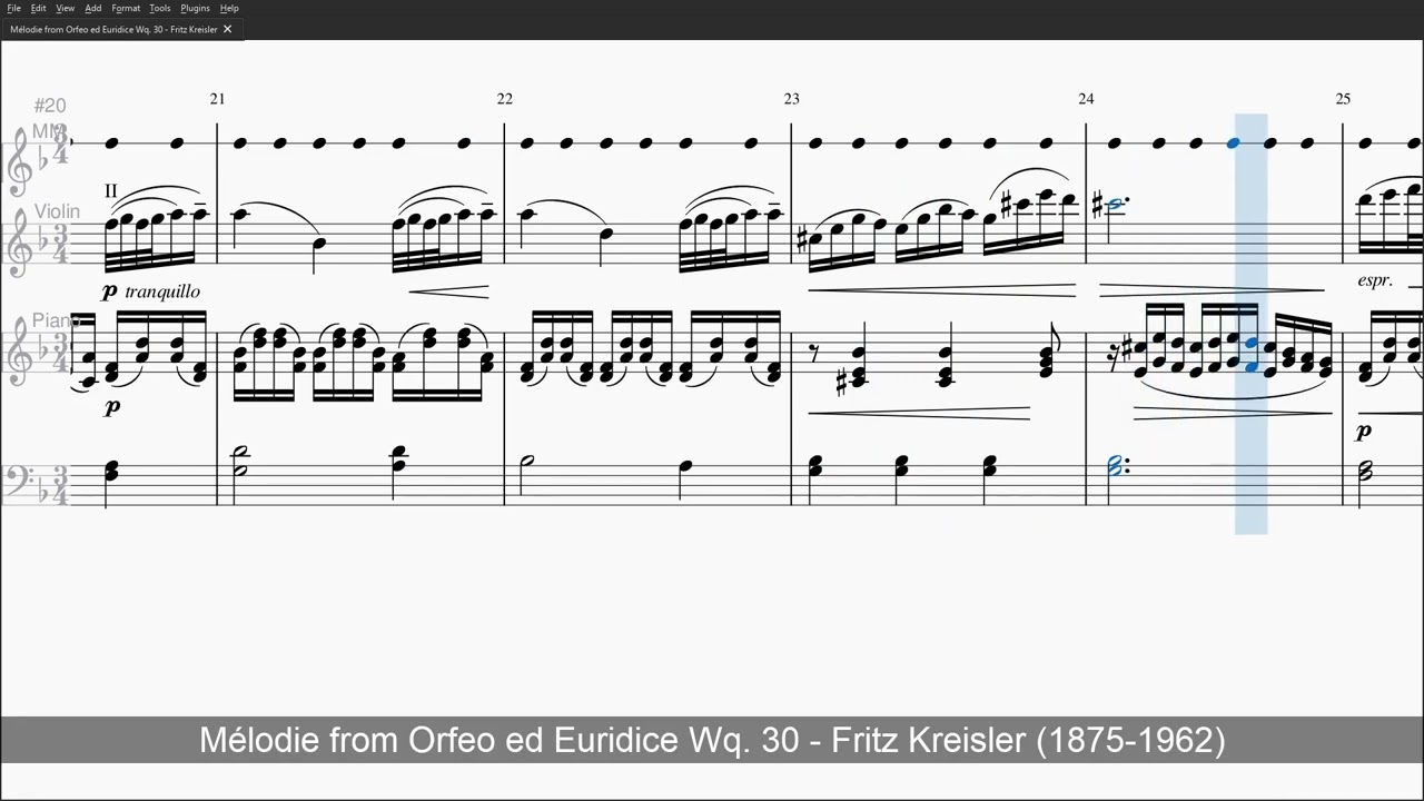 Melodie Gluck - Fritz Kreisler - Level 5 Piano Accompany Only