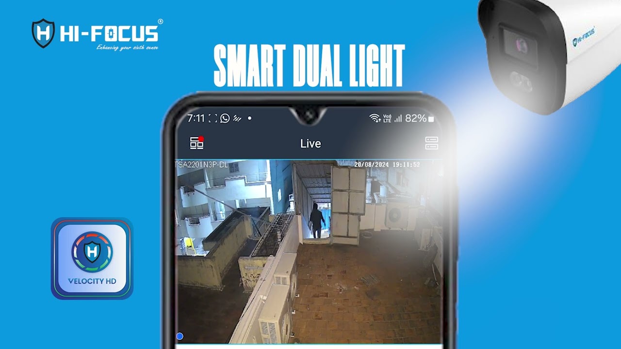HI-FOCUS 2MP/4MP/6MP Smart Dual-light Camera / Watch Intruders Get Caught RED-HANDED!
