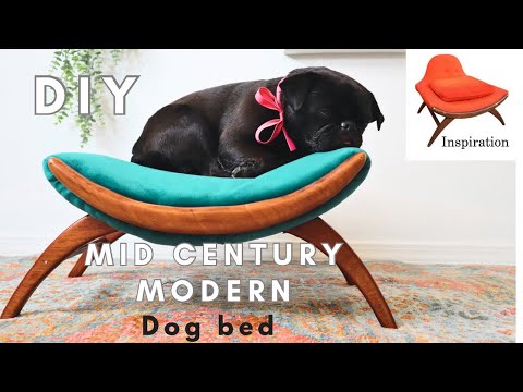 Video: Building A Mid Century Modern Dog Bed/ Adrian Pearsall Chair/MCM pet bed #uniqueantiquechallenge