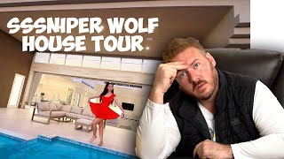Millionaire Reacts to SSSniperWolf My New House Tour